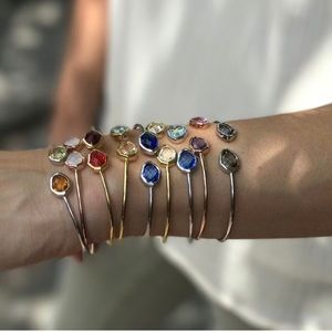 Raquel Twist Bangle Silver Rhodium Plated